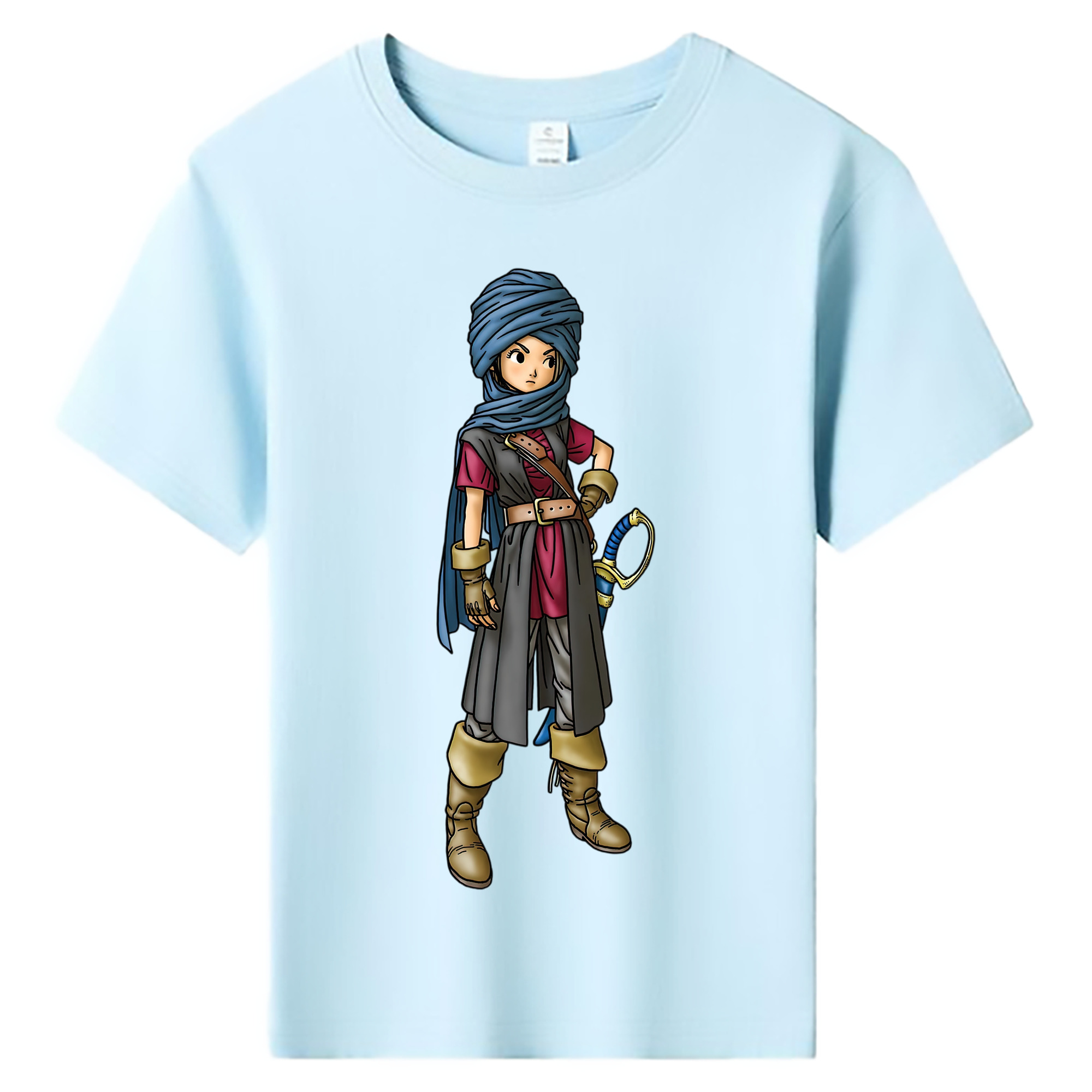 （画像用） ドラゴンクエスト Doragon Kuesuto Dragon Quest 綿100％キッズTシャツ（フロントプリント）